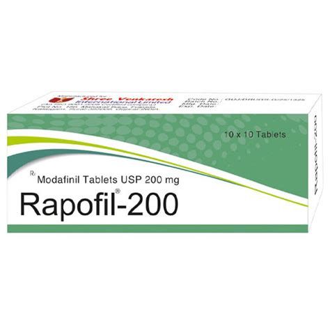 Rapofil- 200 Modafinil Tablets Shree Venkatesh International Limited