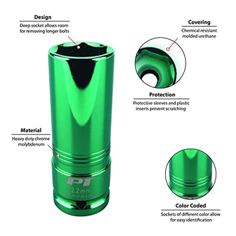 Performance Tool W32926 1/2-Inch Impact Drive 22mm Thin Wall Socket ...