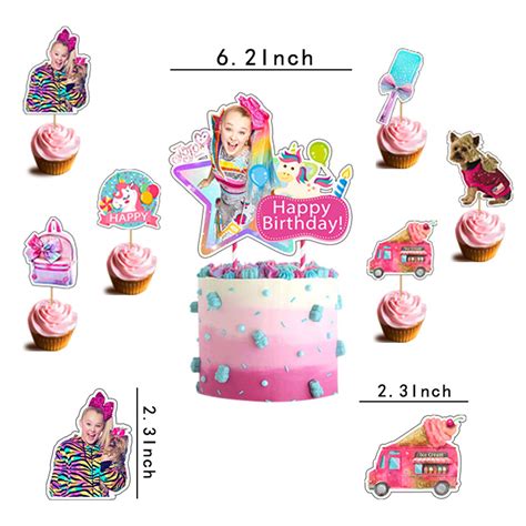JOJO Siwa Birthday Party Supplies JOJO Siwa Party Decorations Set with ...