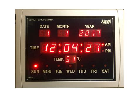 Buy Ajanta Plastic Digital Wall Clock (39.8 cm x 29.8 cm x 3.2 cm ...