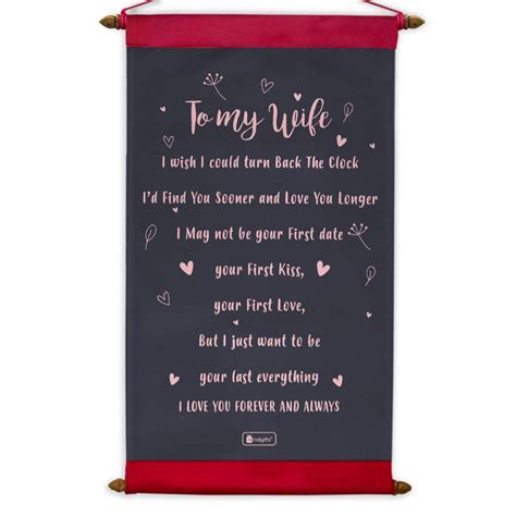 Indigifts for Wife Special Love Message for Wife Printed Scroll Card ...