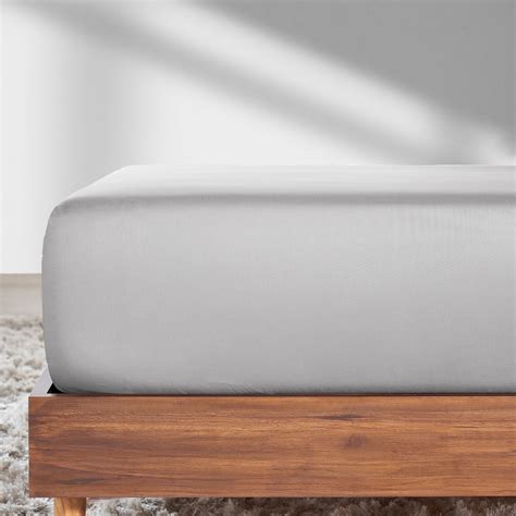 100% Cotton King Size Fitted Sheet Only, Soft & Cooling Sateen, Deep ...