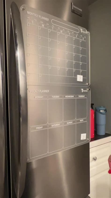 Homelux Theory Acrylic Calendar Fridge, 16.5x13" Monthly White Board ...