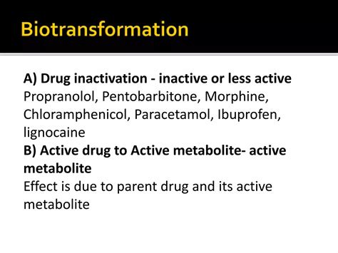 Classs drug metabolism | PPTX