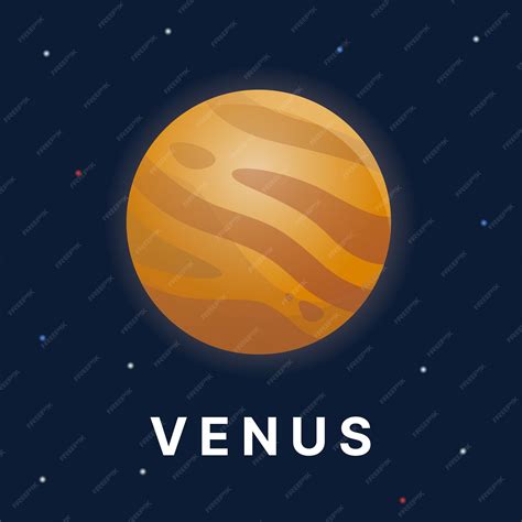 Premium Vector | Venus planet illustration. astronomy planet vector ...