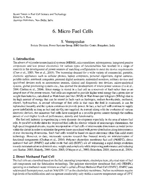Micro-fuel-cells - micofuel cells - Recent Trends in Fuel Cell Science ...