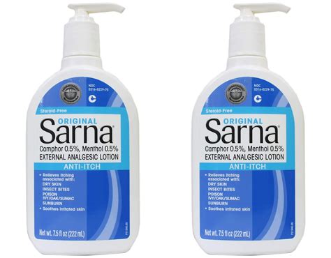 Buy Sarna Anti-Itch Lotion Original 7.50 oz Pack of 2 Online at Lowest ...