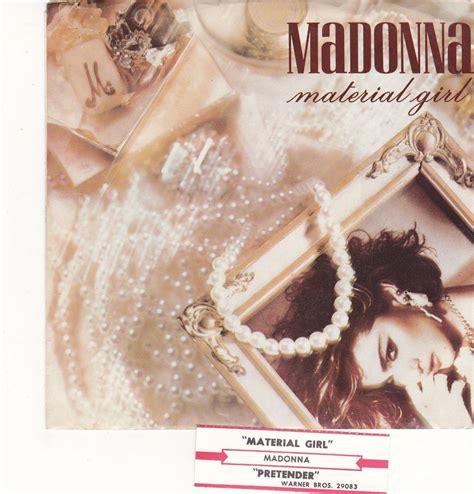 Madonna / Material Girl / Pretender / 7" Vinyl 45 RPM Record, Picture ...