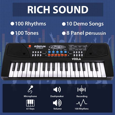 VOILA 67 Keys Piano Keyboard for Kids, Portable Keyboard Piano Early L