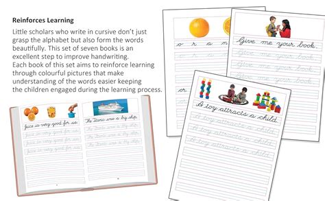 Cursive Writing Books Pack for Kids – Set of 7 Handwriting Practice ...