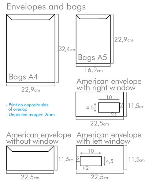 Standard Us Envelope Sizes