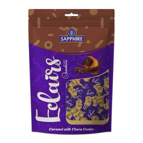 Sapphire Eclairs - Creamy Chocolate Toffee, Caramel with Choco Centre ...