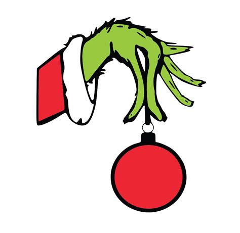 Grinch Hand Holding Ornament