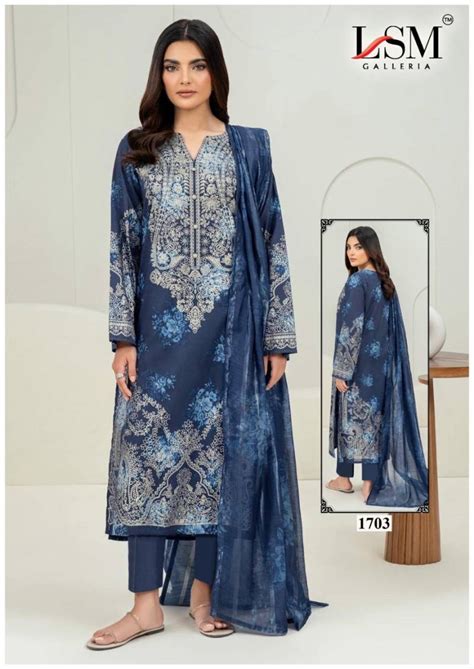 Lsm Parian Dream Vol 17 Lawn Cotton Printed Karachi Dress Material