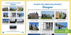 Edinburgh Checklist - Printable Worksheet for Children