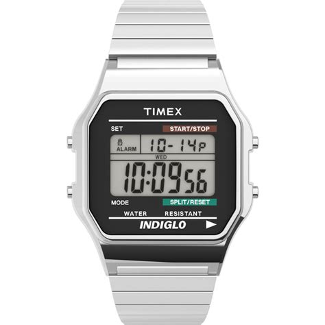 TIMEX Classic Grey Square Dial Digital Men's Watch - T78587UJ