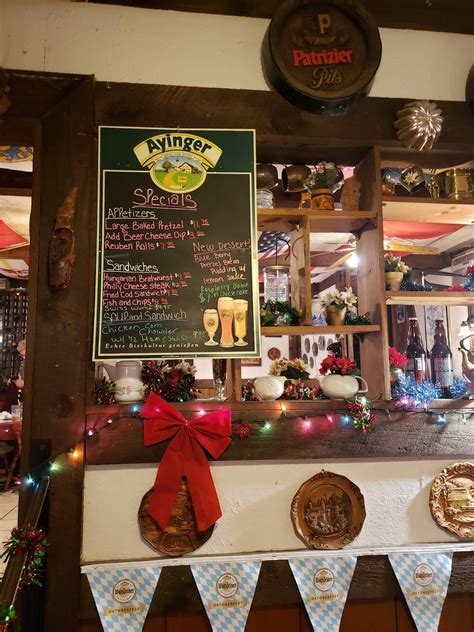 Menu at Old Bavaria Inn Restaurant, Helen