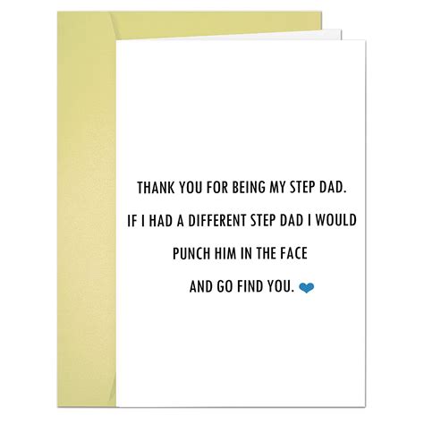 Comting Thank You Step Dad Father's Day Card, Appreciate Greeting Card ...