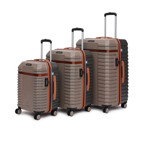 Shop Blaze Taupe Set of 3 (S+M+L) Trolley Bags Now