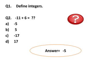 Integers Introduction 的图像结果