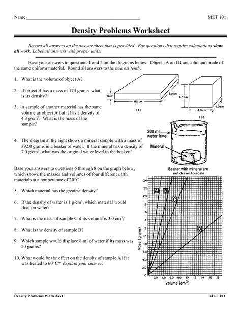 Image result for Density Practice Problems