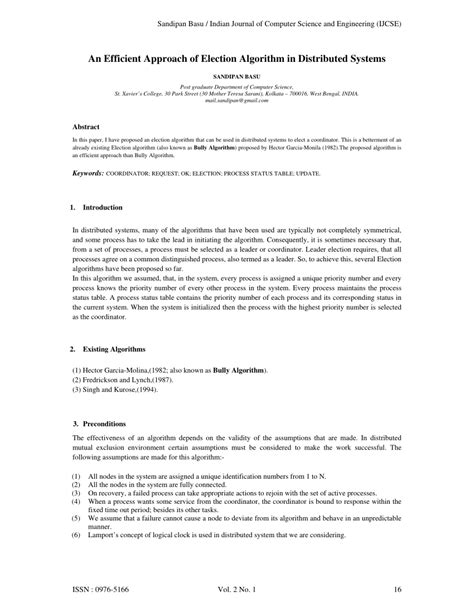 Image result for Election Algorithm in Distributed System