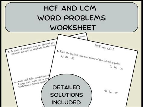 Image result for LCM Worded Problems