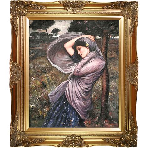 La Pastiche Boreas John William Waterhouse Gold Wood Framed 28-Inches H ...