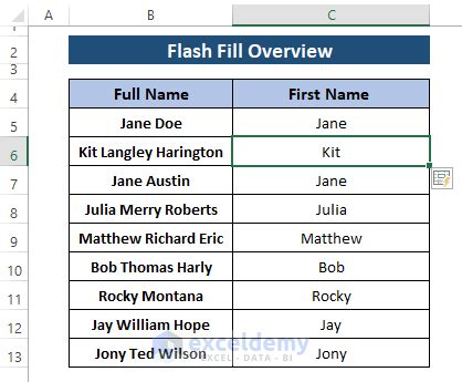 Excel Flash Fill Not Working 的图像结果