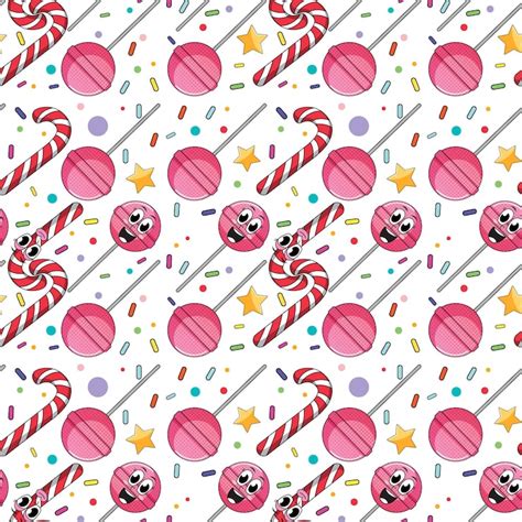 Seamless candy illustration Vectors - Download Free High-Quality ...