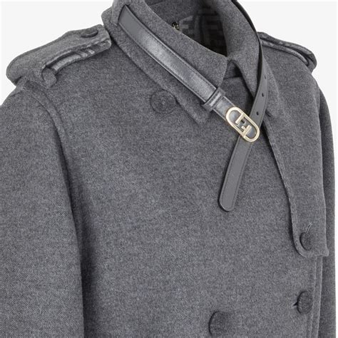 Abrigo Lana Gris | Fendi