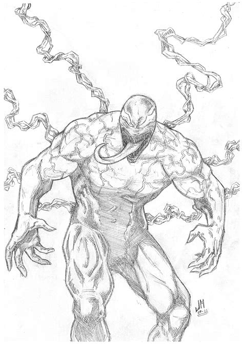 Venom Colour Drawing