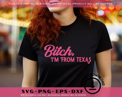 Bitch I'm From Texas SVG | Texas Pride | Digital Sublimation | Cricut ...