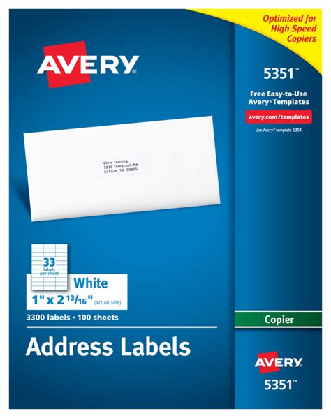 Image result for Print Avery Address Labels
