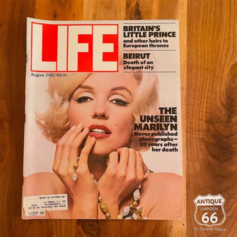 レア LIFE 1982年 8月 マリリン・モンロー 未公開写真 The Unseen Marilyn アメリカ ライフ マガジン 雑誌 ...
