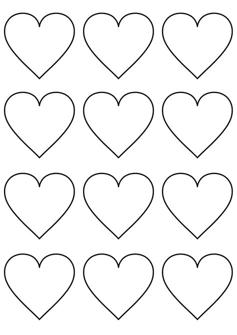 12 Free Printable Heart Templates Cut Outs