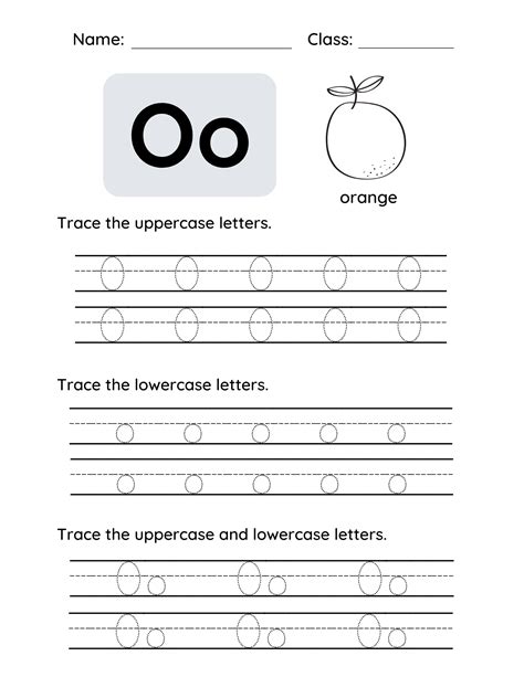 Tracing Letter O