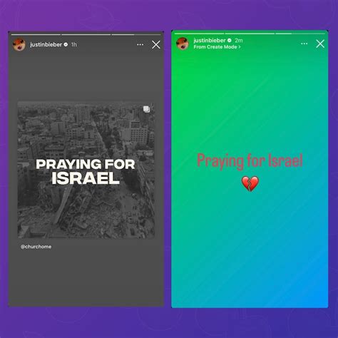 Justin Bieber posts 'Praying for Israel' over a pic of Gaza, deletes ...