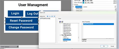 ABB HMI user Managements action in abb panel builder 600 : Logout ...