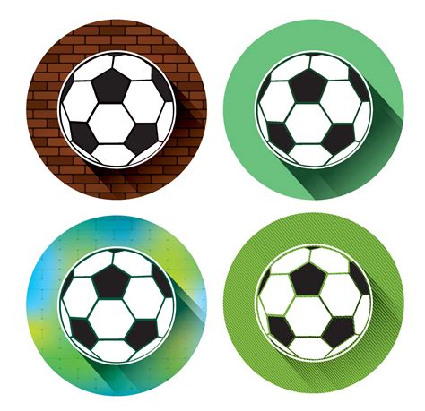 Soccer ball icons set 11164321 Vector Art at Vecteezy