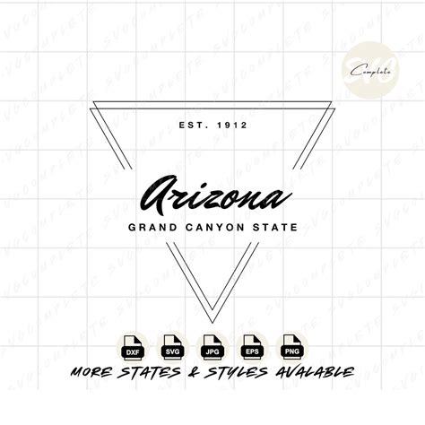 Arizona Svg Grand Canyon Arizona Svg State of Arizona Tshirt Arizona ...