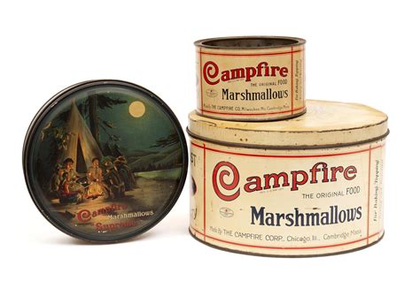 Lot - CAMPFIRE MARSHMALLOW ADVERTISING TINS