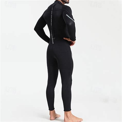Men's 3mm Neoprene Wetsuit Thermal Full Body Suit Geometric Thermal ...