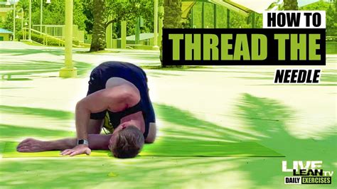 Image result for Thread the Needle Exercise