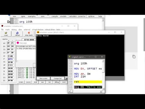 Image result for HelloWorld X86 Machine Code