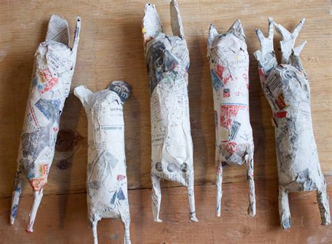 Purple Twig: Paper Maché Animals