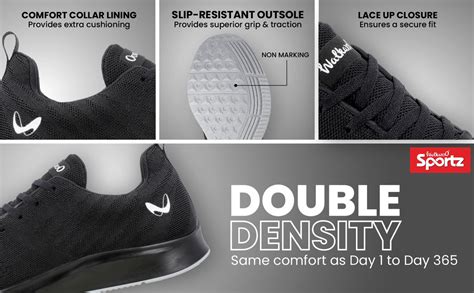 Buy Black Men's Sports Shoes WS9110 Online at Best Price - Walkaroo ...