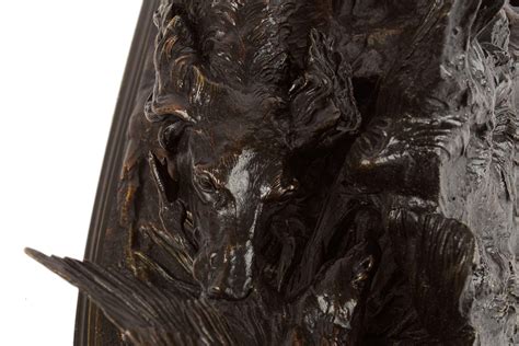 Pierre Jules Mene French Bronze Sculpture of "Spanish Griffon Dog ...