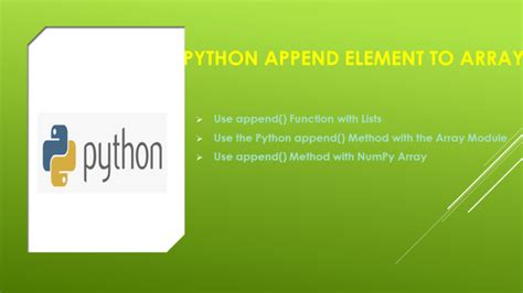 Image result for Python Add to Array