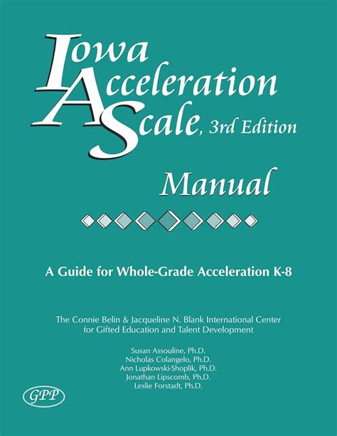 Buy Iowa Acceleration Scale Manual: A Guide for Whole-grade ...